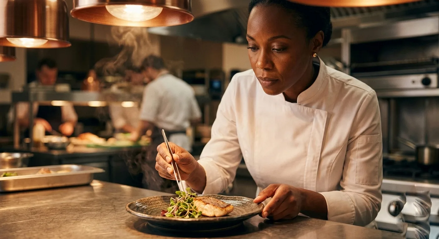 Executive chef in kitchen