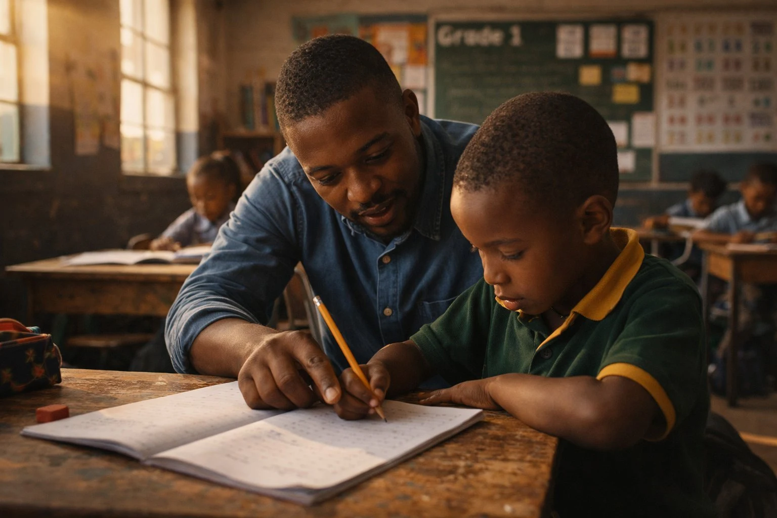 Professional in a leadership environment